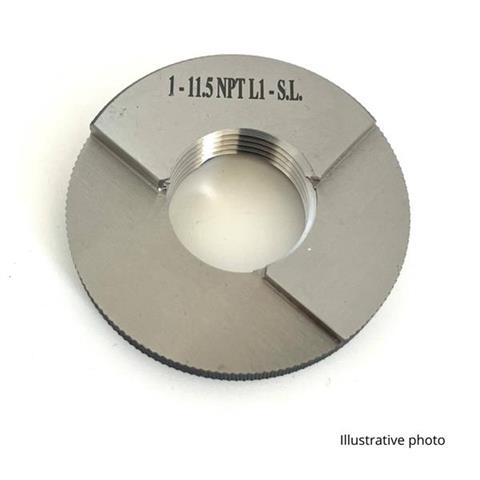 Tru-Thread  1 x 11.5 NPT L1 Step Limit Screw Ring Gauge
